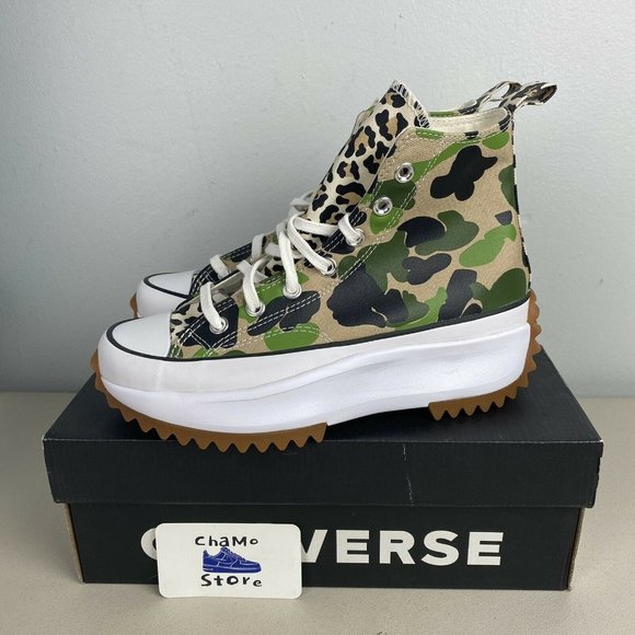 Converse Run Star Hike Hi Camo Women's Sneaker Platform - Picture 3 of 8